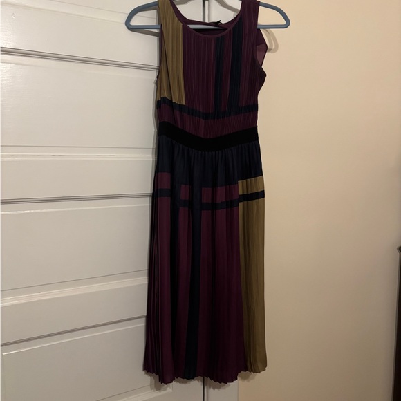 BCBGMaxAzria Multicolor Striped Midi Dress - Picture 1 of 6